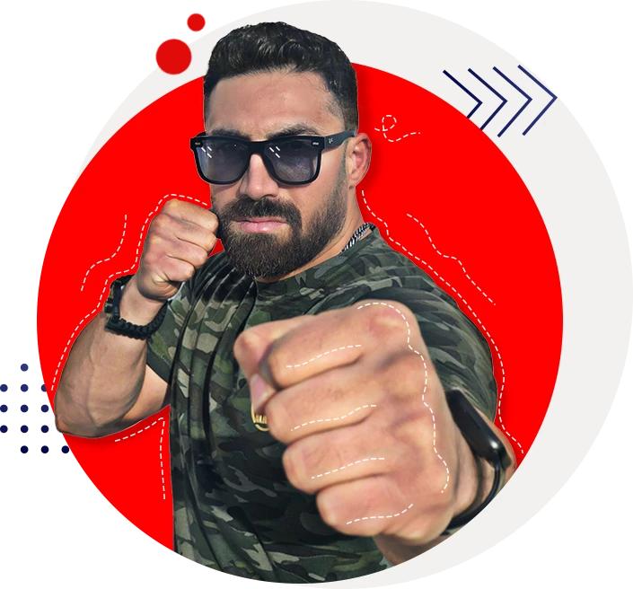 غفاری در حالت تدافعی